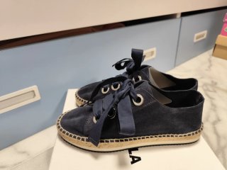 Alpargatas Bimba y Lola Serraje Yute Azul