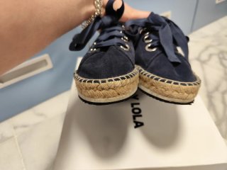 Alpargatas Bimba y Lola Serraje Yute Azul