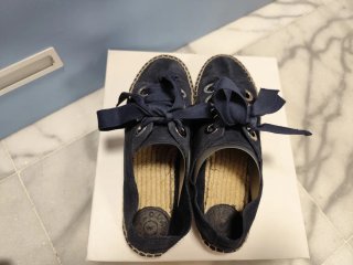 Alpargatas Bimba y Lola Serraje Yute Azul