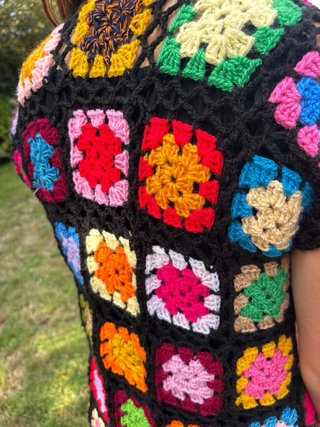 Chaleco crochet hecho a mano T. XS