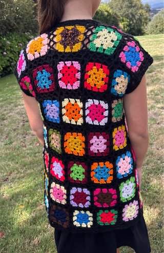 Chaleco crochet hecho a mano T. XS