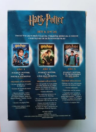 Pack Harry Potter 6DVDs Precintado.EdiciónEspecial