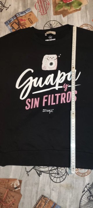 Sudadera S Stradivarius Negra