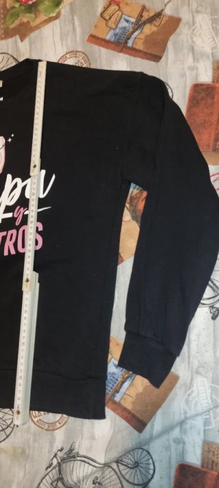 Sudadera S Stradivarius Negra