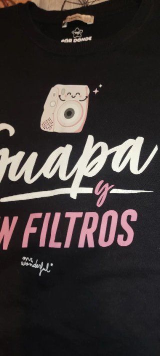 Sudadera S Stradivarius Negra