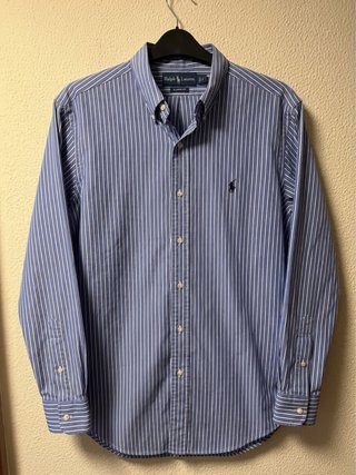 Polo Ralph Lauren Camisa Rayas Azul Talla L