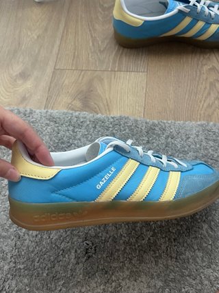 Zapatillas Adidas Gazelle Azul y Amarillo