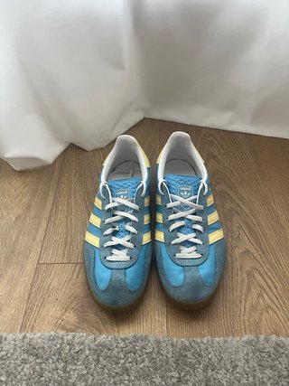 Zapatillas Adidas Gazelle Azul y Amarillo