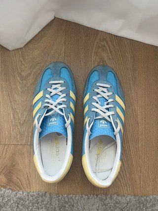 Zapatillas Adidas Gazelle Azul y Amarillo