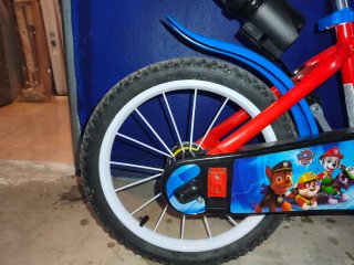 Bicicleta Patrulla Canina Roja
