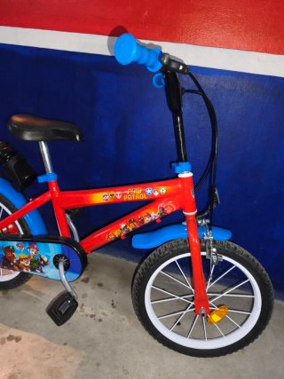 Bicicleta Patrulla Canina Roja