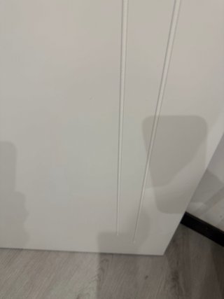 Puerta blanca moderna, urge venta por inicio obras