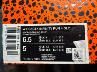 Nike ReactX Infinity Run 4 Oly Scarpe da Corsa