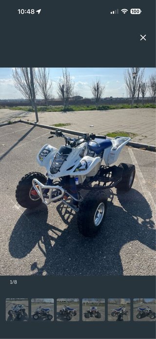 Suzuki LTZ 400 Quad Blanco y Azul