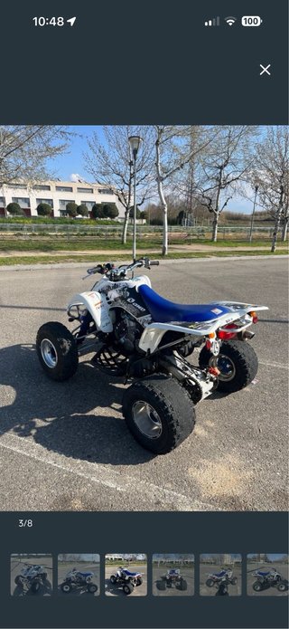 Suzuki LTZ 400 Quad Blanco y Azul