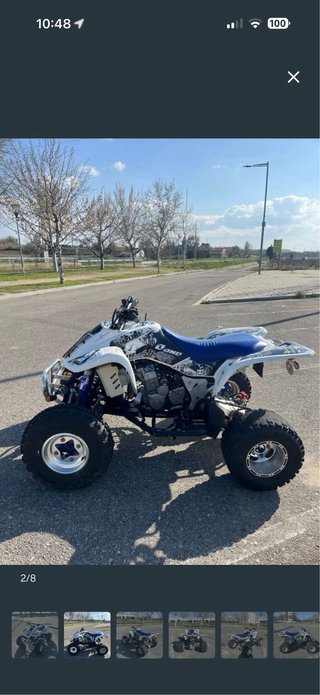 Suzuki LTZ 400 Quad Blanco y Azul