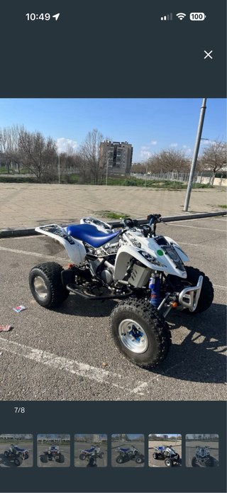 Suzuki LTZ 400 Quad Blanco y Azul