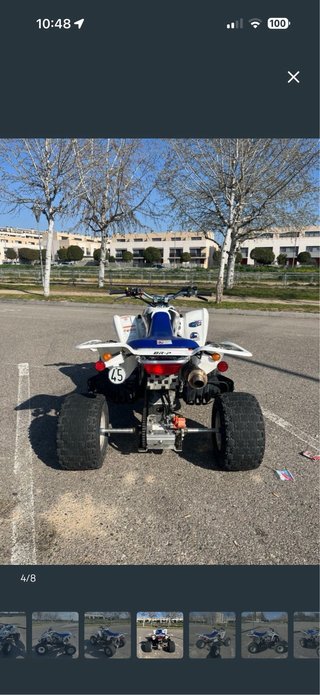 Suzuki LTZ 400 Quad Blanco y Azul