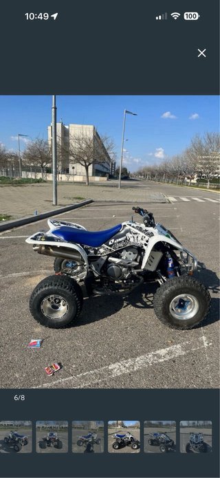 Suzuki LTZ 400 Quad Blanco y Azul