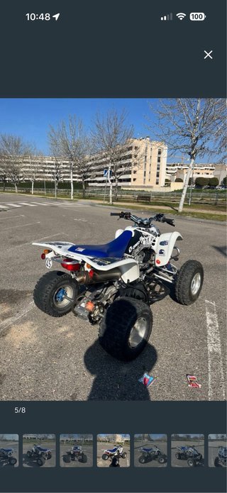 Suzuki LTZ 400 Quad Blanco y Azul