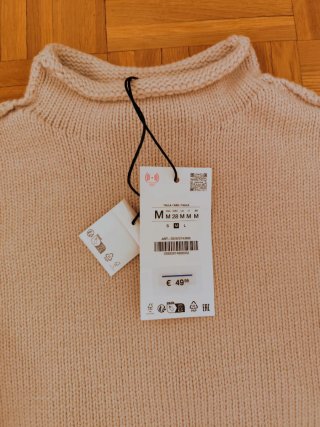Jersey Zara Beige Talla M