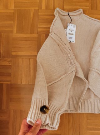 Jersey Zara Beige Talla M