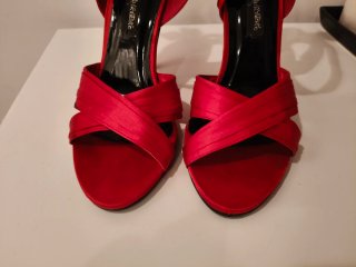 Sandalias Rojas Tacon Talla 37