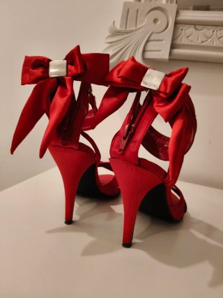 Sandalias Rojas Tacon Talla 37