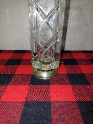 Jarrón de cristal de manganeso verde