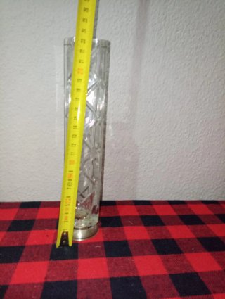 Jarrón de cristal de manganeso verde