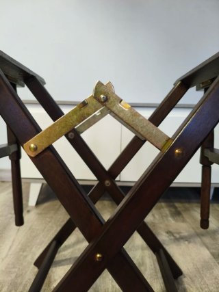 Silla de director madera y tela verde