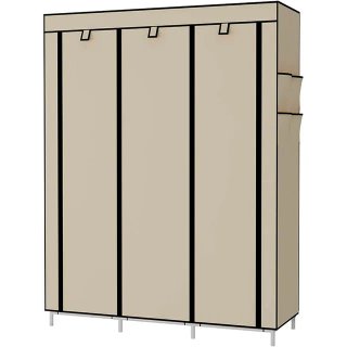 Armario Vestidor Tela 170x127x45 Cm Beige NUEVO