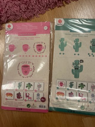 Set Sellos Scrapbooking Layered Stamps
