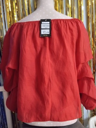 Blusa hombros descubiertos manga larga