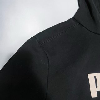 Sudadera Puma Negra con Logo Blanco