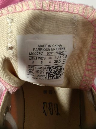 Converse All Star rosas talla 36.5