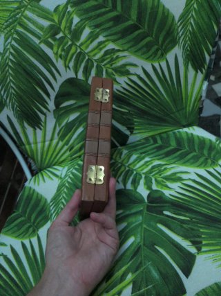 Juego Dominó Antiguo Caja Marrón