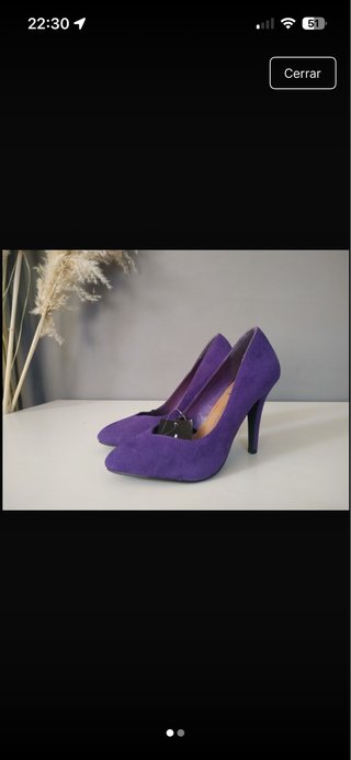 Zapatos de tacón morados talla 37