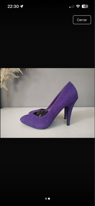 Zapatos de tacón morados talla 37