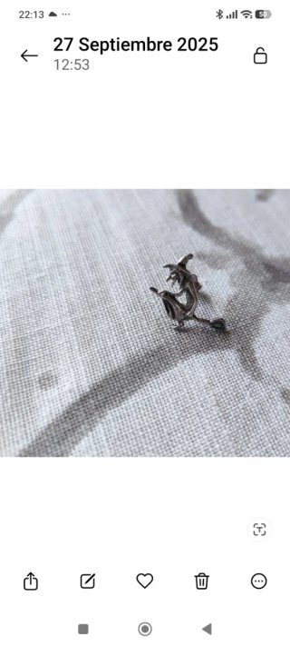Piercing Bruja Escoba Plata 925