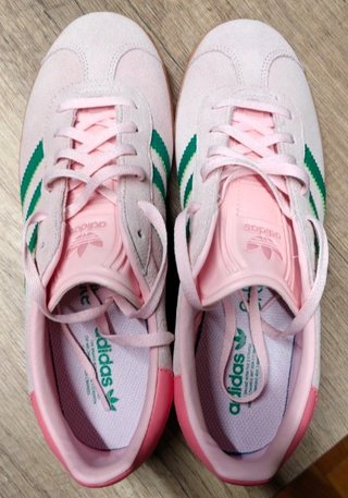 Adidas Gazelle rosa e verdi taglia 40 nuove