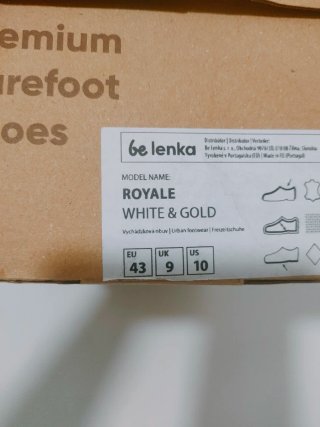 Zapatillas Belenka Talla 43 Blancas y Doradas