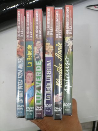 Colección 6 DVDs Cine Clásico V.O.S. Español lote