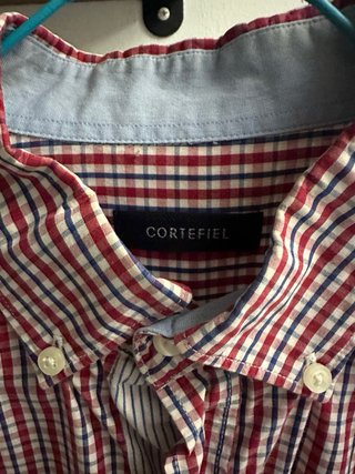 Camisa Cortefiel cuadros Talla L