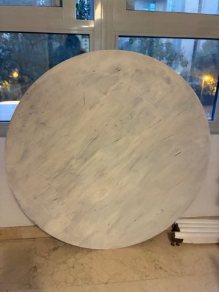 Mesa redonda comedor 1m x 70cm + tablero madera