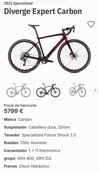Specialized Diverge Expert Carbon 2021 Talla 52
