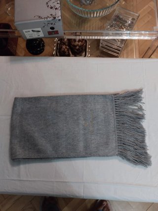 Bufanda de Alpaca Gris