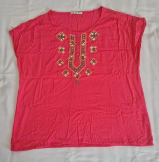 Blusa fucsia A de T Talla XL