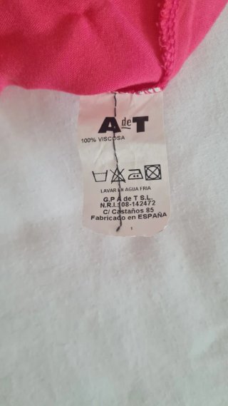 Blusa fucsia A de T Talla XL