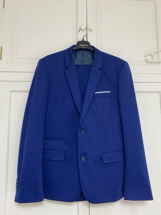 Traje azul hombre chaqueta y pantalon